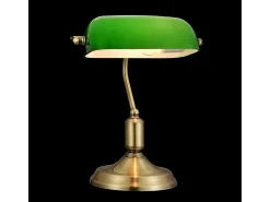 Kiwi Lámpara de Mesa Banker Latón, 1 Luz, E27