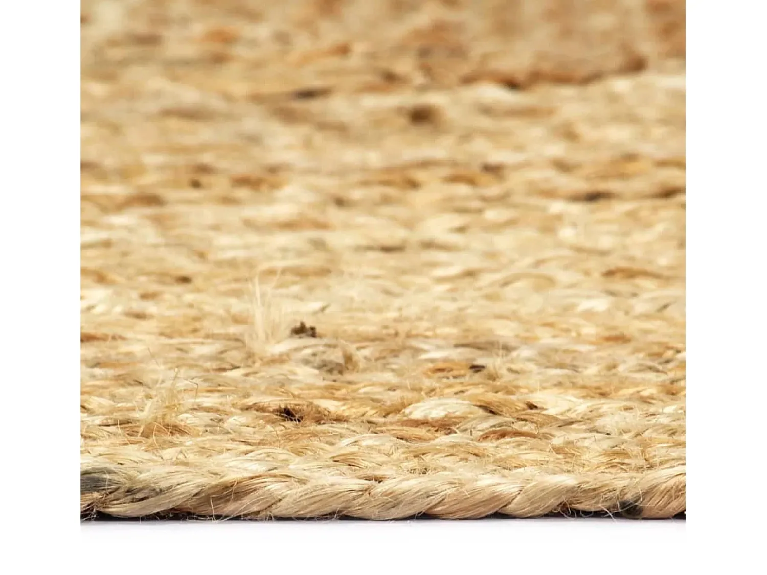 Sale Garden Furniture Kylva Alfombra de yute tejida a mano natural 120x180 cm Marru00f3n