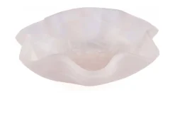 Hot Bazar Bizar La Ensaladera Orgánica De Resina - Rosa Blanco Rosa / Blanco
