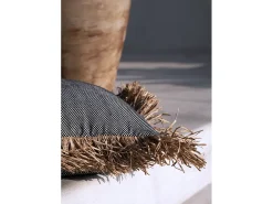La Funda De Cojín Cotton Bonita - Negro Natural - 60x60