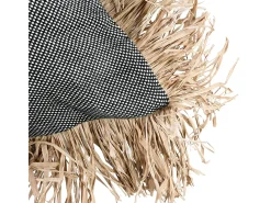 La Funda De Cojín Cotton Bonita - Negro Natural - 60x60