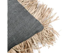 La Funda De Cojín Cotton Bonita - Negro Natural - 30x50