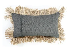 La Funda De Cojín Cotton Bonita - Negro Natural - 30x50
