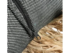 La Funda De Cojín Cotton Bonita - Negro Natural - 30x50