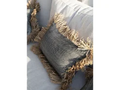La Funda De Cojín Cotton Bonita - Negro Natural - 30x50
