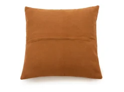 La Funda de Cojín de Cuero de Cuatro Paneles - Camello - 40x40