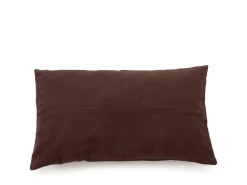 Bazar Bizar Ropa De Casa^La Funda De Cojín De Cuero De Seis Paneles - Chocolate - 30x50 Marru00f3n chocolate