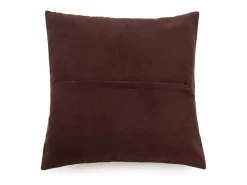La Funda de Cojín de Cuero de Cuatro Paneles - Chocolate - 40x40