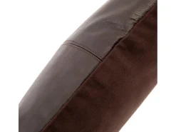 La Funda de Cojín de Cuero de Cuatro Paneles - Chocolate - 40x40