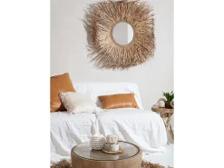 Bazar Bizar Ropa De Casa^La Funda De Cojín De Cuero De Cuatro Paneles - lo - 60x60 Camel