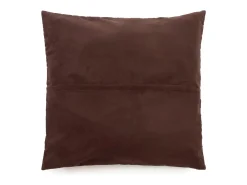 La Funda De Cojín De Cuero Cuatro Paneles - Chocolate - 60x60