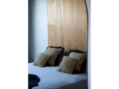 Bazar Bizar Ropa De Casa^La Funda De Cojín De Rafia - Natural Negro - 60x60 Multicolor