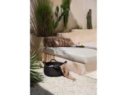 Bazar Bizar Ropa De Casa^La Funda de Cojín Oh My Gee - Beige Negro - 35x100 Negro / Beige
