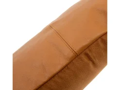 La Funda De Cojín Six Panel De Cuero - Camello - 30x50
