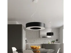 Best Sollux Lighting Lampada a Sospensione Cilindrica Nera 70cm E27 Lámpara colgante cilíndrica Negra 70cm E27 Negro