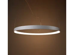 Clearance Sollux Lighting Lampada a sospensione circolare a LED integrata bianca 78cm 3000K Lámpara Colgante Circular LED Integrada Blanca 78cm 3000K Blanco