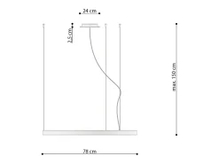 Clearance Sollux Lighting Lampada a sospensione circolare a LED integrata bianca 78cm 3000K Lámpara Colgante Circular LED Integrada Blanca 78cm 3000K Blanco