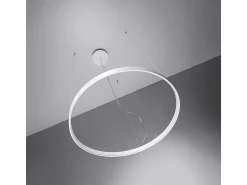 Clearance Sollux Lighting Lampada a sospensione circolare a LED integrata bianca 78cm 3000K Lámpara Colgante Circular LED Integrada Blanca 78cm 3000K Blanco