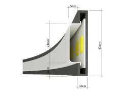 Clearance Sollux Lighting Lampada a sospensione circolare a LED integrata bianca 78cm 3000K Lámpara Colgante Circular LED Integrada Blanca 78cm 3000K Blanco