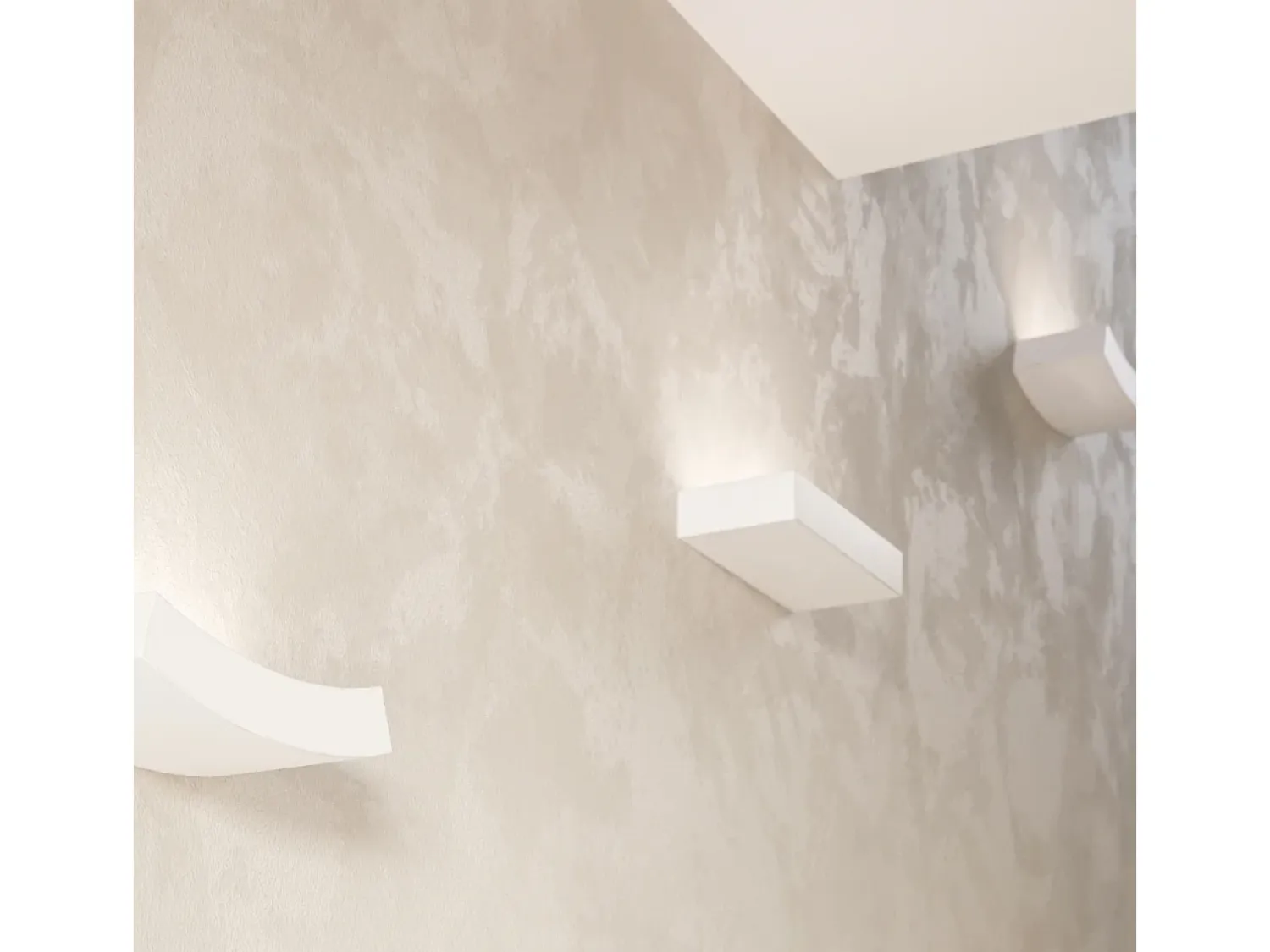 Sollux Lighting Lampada da parete in gesso bianco G9 Aplique Yeso Uplighters G9 Blanco