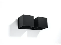 Sale Sollux Lighting Lampada da parete Twin Square Up & Down nera G9 Lámpara de pared Twin Square Up & Down G9 Negro