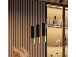 Sollux Lighting Aplique Para Pared^Lampada da parete Up & Down Nero, Oro GU10 Lámpara de pared Up & Down , Dorado GU10 Negro