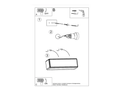 Clearance Sollux Lighting Lampada da parete Up & Down in gesso bianco E27 Aplique Up & Down Yeso E27 Blanco
