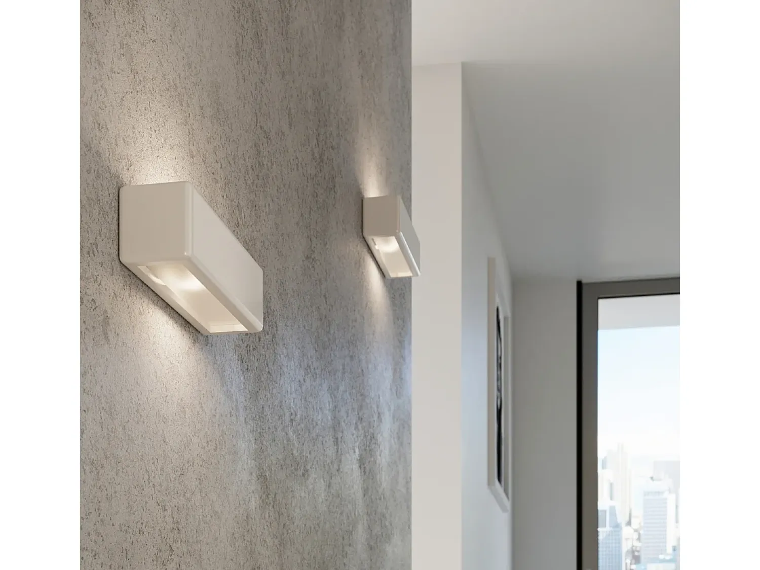 Clearance Sollux Lighting Lampada da parete Up & Down in gesso bianco E27 Aplique Up & Down Yeso E27 Blanco