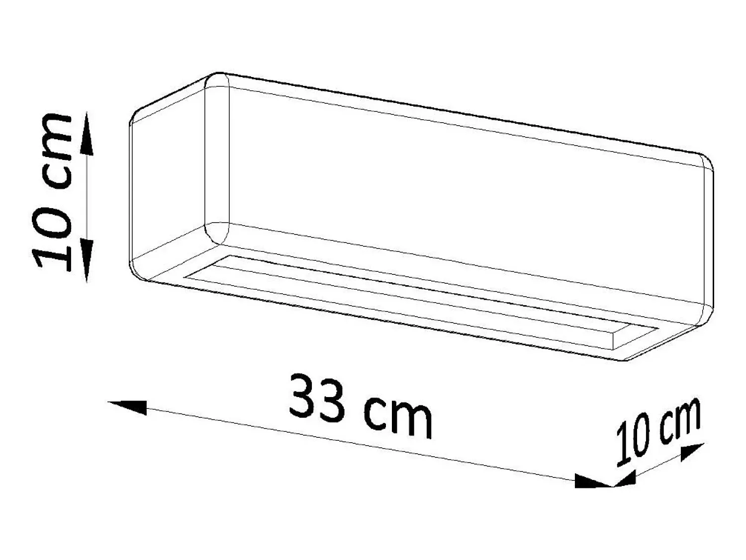 Clearance Sollux Lighting Lampada da parete Up & Down in gesso bianco E27 Aplique Up & Down Yeso E27 Blanco