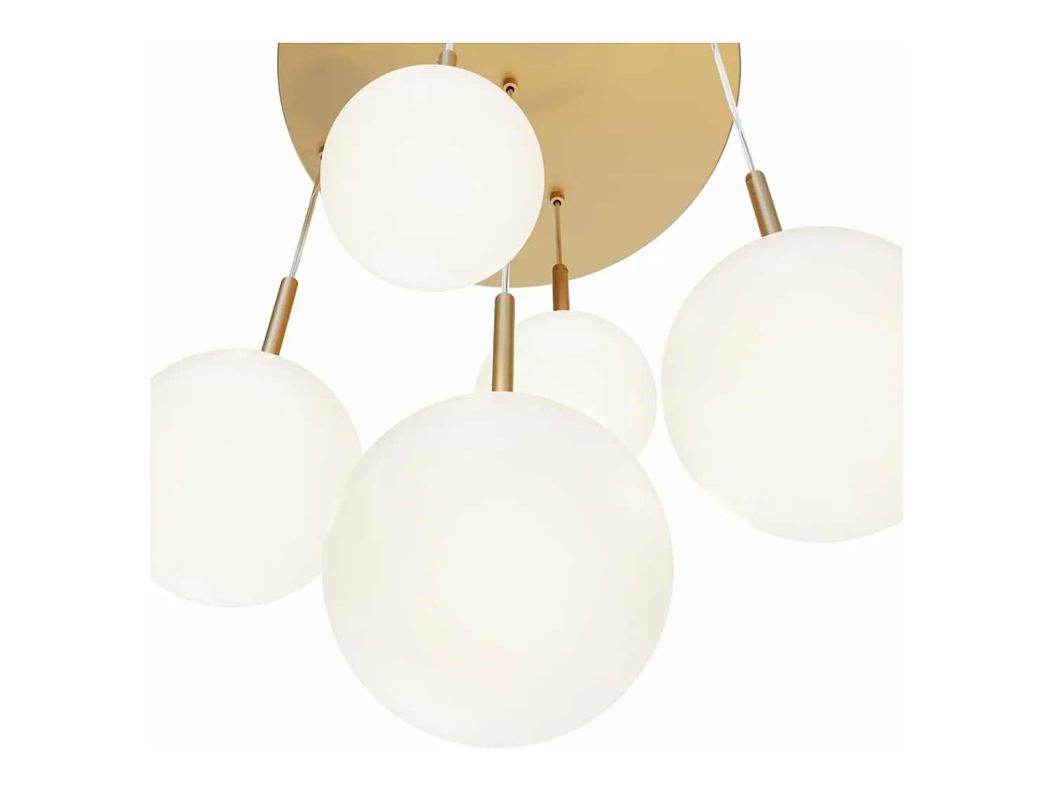 Sale Maytoni Lampadario A Sospensione Moderno Basic Form Metallo Oro Vetro 5 Luci E14 40W Dorado