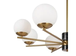 Online Maytoni Lampadario A Sospensione Moderno Marble Metallo Ottone Vetro 8 Luci E27 60W Dorado