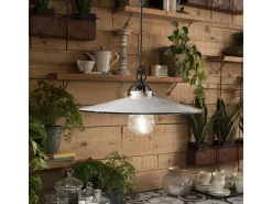 Sale Ferroluce Lampadario Classico Asti Ottone E Ceramica Nero 1 Luce E27 Negro