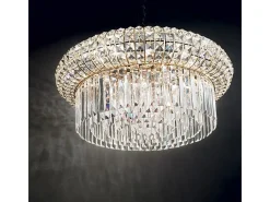 Lampadario Classico Nabucco Metallo Oro 16 Luci E14