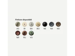 Ferroluce Lámpara Suspendida^Lampadario Classico Siena Metallo E Ceramica Ruggine Decorato Lucido 4 Luci E14 Marru00f3n chocolate