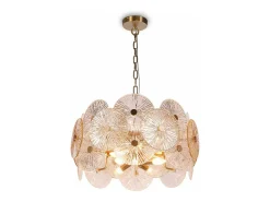 Sale Maytoni Lampadario Contemporaneo Aster Metallo Oro 8 Luci Con Diffusore In Vetro Dorado