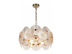 Sale Maytoni Lampadario Contemporaneo Aster Metallo Oro 8 Luci Con Diffusore In Vetro Dorado