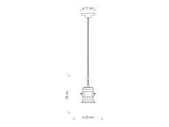 Best Ferroluce Lampadario Industrial Ferro E Ceramica Vintage Bianco 1 Luce E27 23Cm Blanco