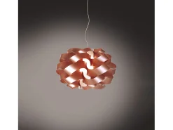 Lampadario Moderno Cloud Polilux ® Rame E Metallo Cromo 2 Luci E27