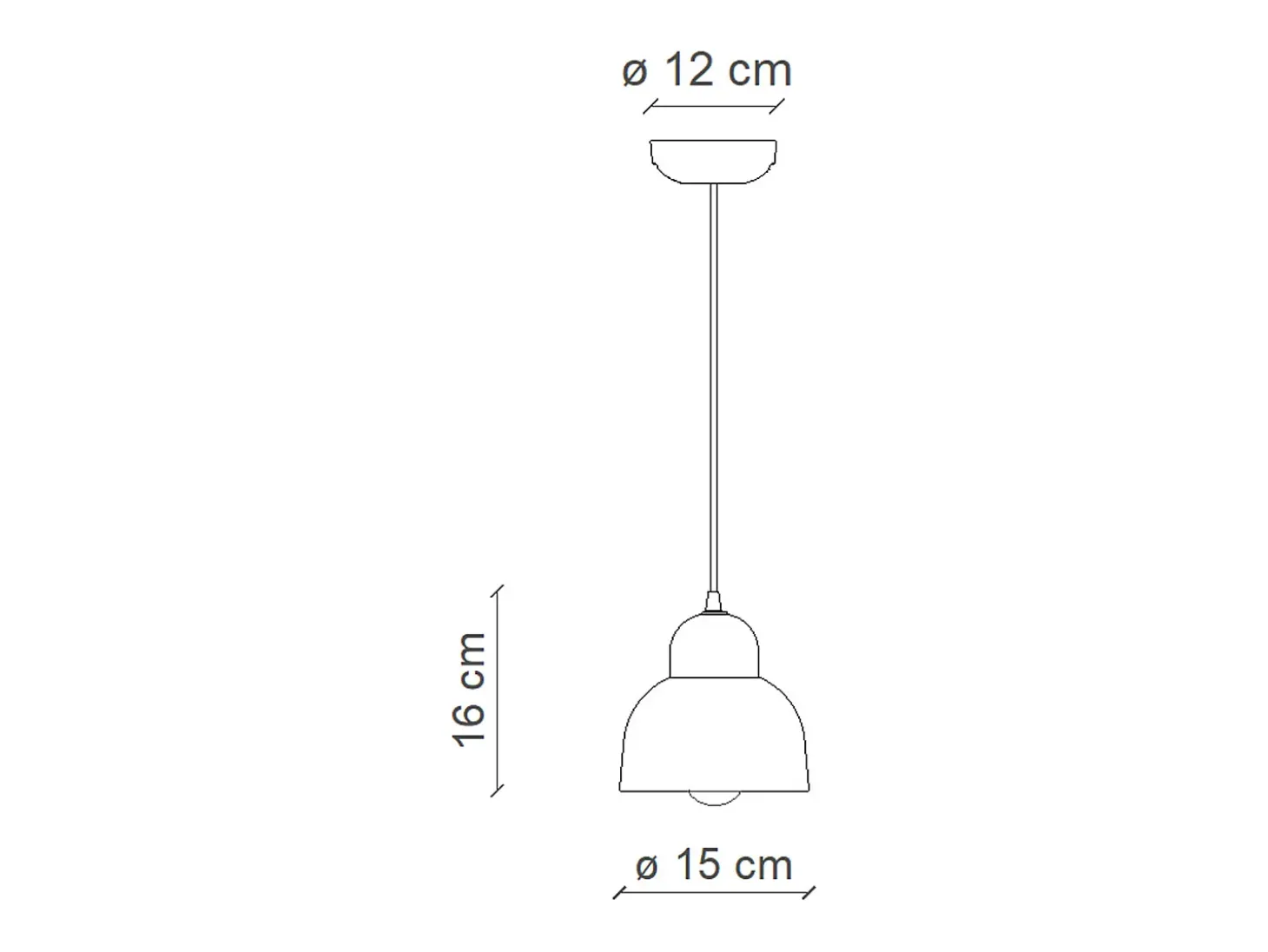 Lampadario Vintage Decò Berimbau Ceramica Arancio Pokè 1 Luce E27