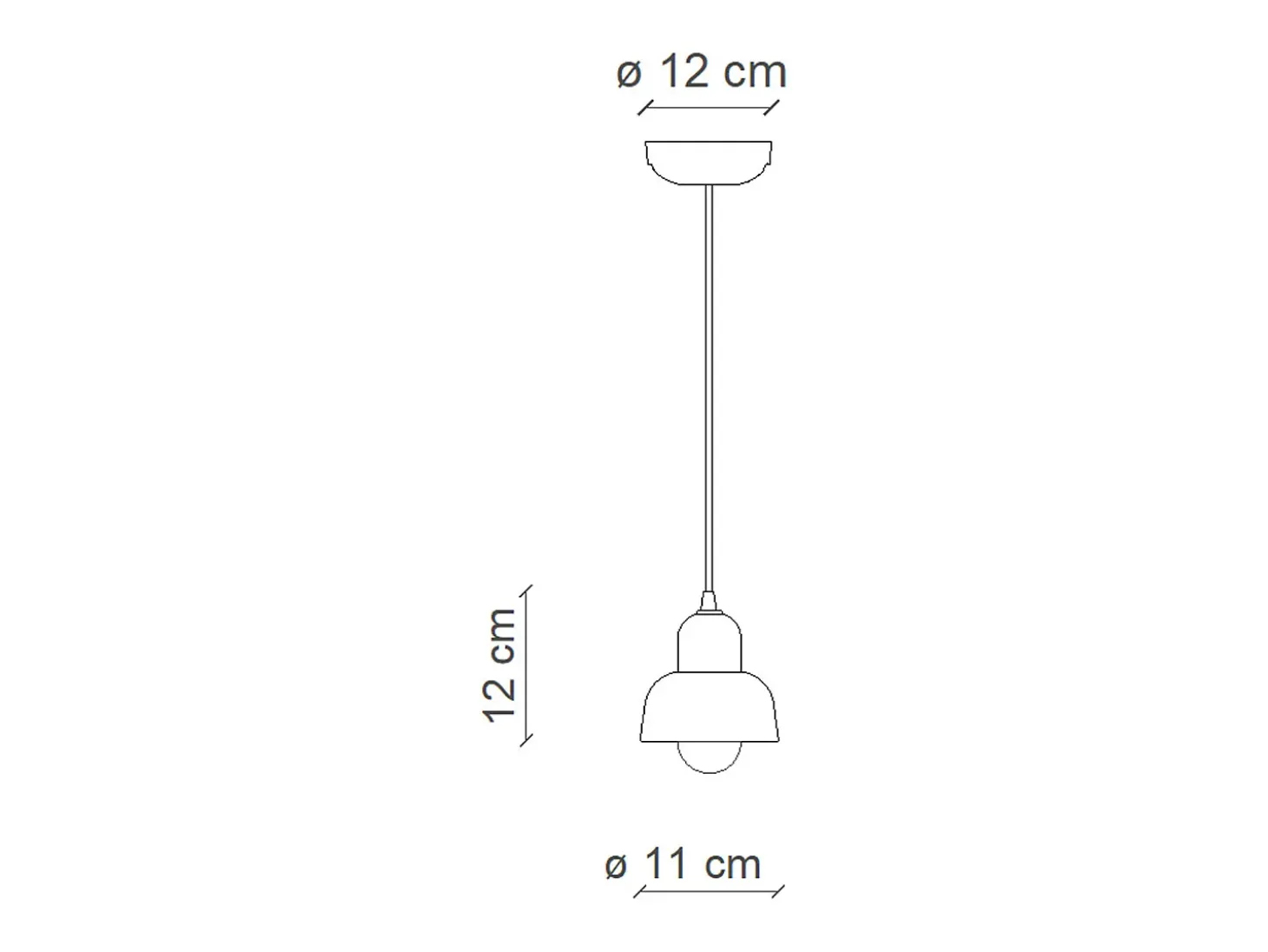 Lampadario Vintage Decò Berimbau Ceramica Grigio Sabbia 1 Luce E14