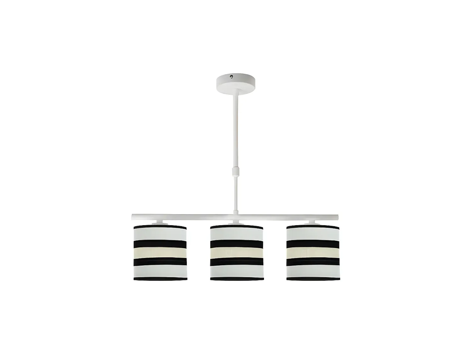 AKUNADECOR Lámpara Suspendida^Lampara Lineal 3 Luces Modelo Karla Blanca/beis Regulable Blanco