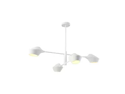 AKUNADECOR Lámpara Suspendida^Lampara Beijing De 4 Luces En Acabado Blanco