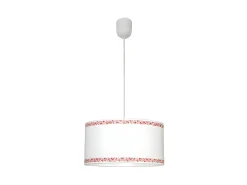 AKUNADECOR Lámpara Suspendida^Lampara Colgante Cenefa Blanco/ 1xe27 Regx35d De Rosa