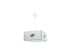 AKUNADECOR Lámpara Suspendida^Lampara Colgante Cohete 1xe27 Blanco/ Regx35x35 De . Azul