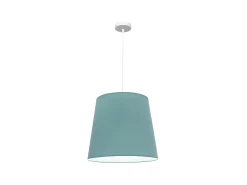 AKUNADECOR Lámpara Suspendida^Lampara Colgante Maldivas 1xe27 Blanco/turquesa Reg.40d De Azul