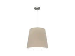 AKUNADECOR Lámpara Suspendida^Lampara Colgante Maldivas 1xe27 Niquel/piedra Reg.40d De Plateado