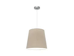 AKUNADECOR Lámpara Suspendida^Lampara Colgante Maldivas 1xe27 Cromo/piedra Reg.40d De Plateado