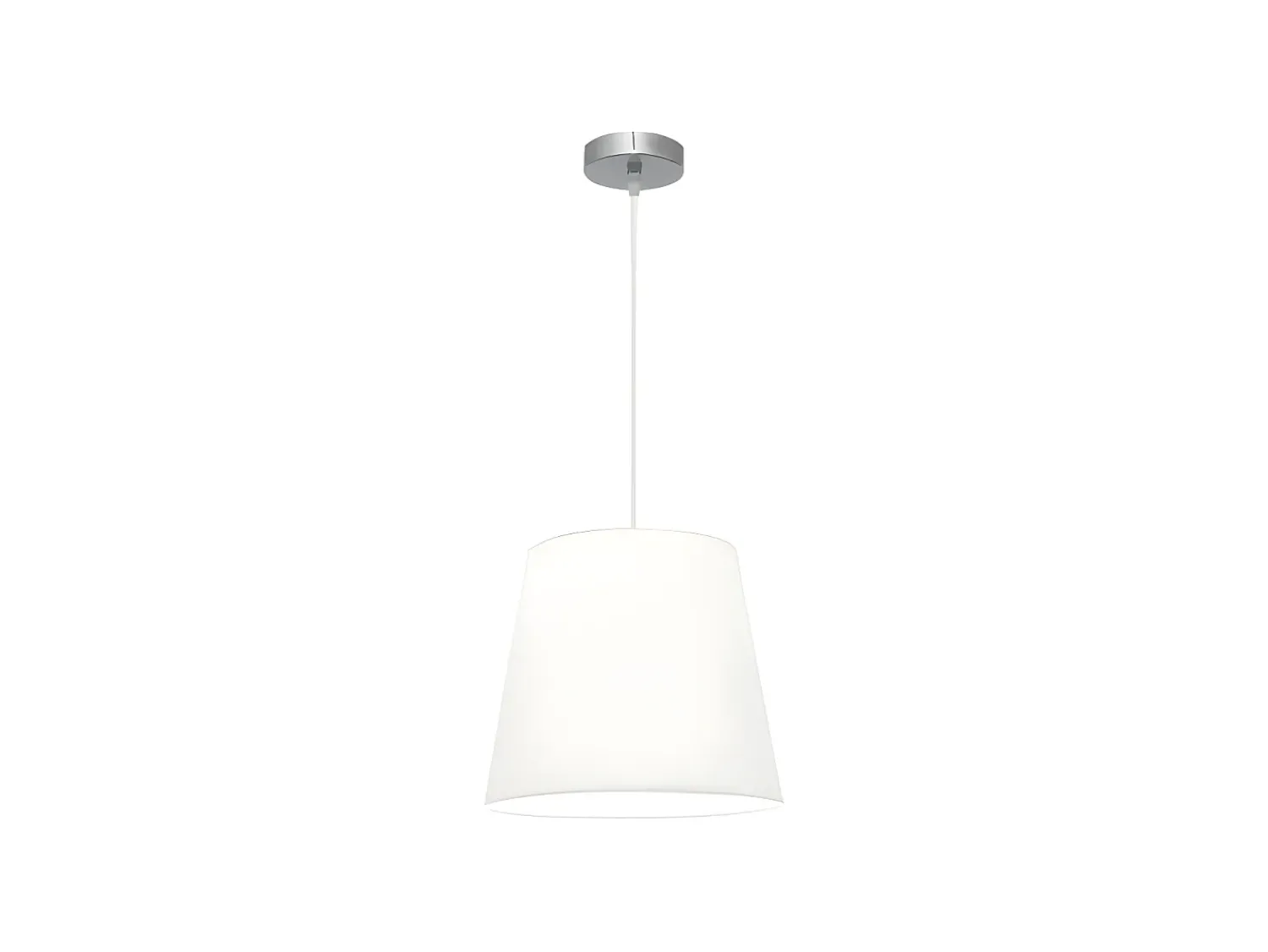 AKUNADECOR Lámpara Suspendida^Lampara Colgante Maldivas 1xe27 Cromo/blanco Reg.35d De Plateado