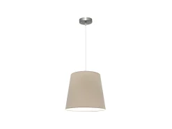 AKUNADECOR Lámpara Suspendida^Lampara Colgante Maldivas 1xe27 Niquel/piedra Reg.35d De Plateado