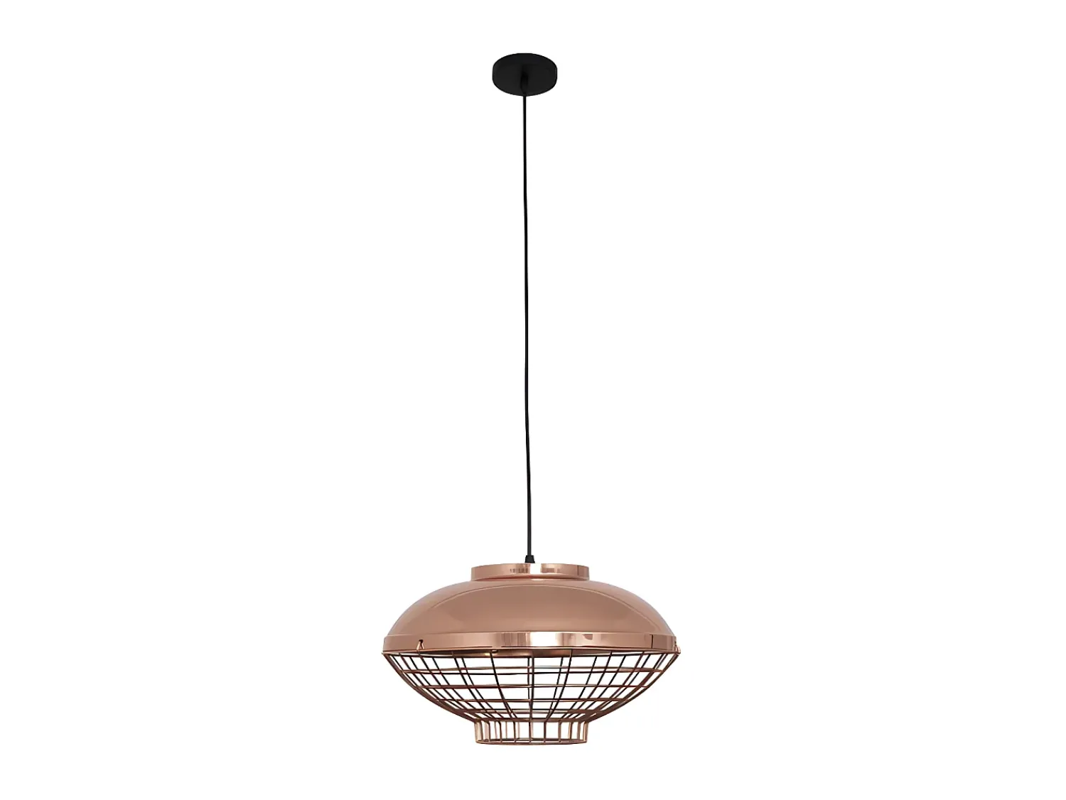 AKUNADECOR Lampara Colgante Toyama 1xe27 Cobre Reg.x40x40 De Cobrizo